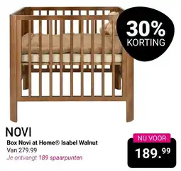 Van Asten BabySuperstore Box Novi at HomeⓇ Isabel Walnut Van 279.99 aanbieding