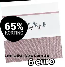 Van Asten BabySuperstore Laken Ledikant Meyco Libelle Lilac aanbieding