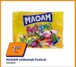 Action MAOAM uitdeelzak Festival aanbieding