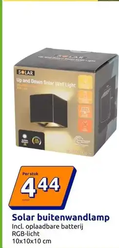 Action Solar buitenwandlamp aanbieding