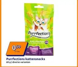 Action Purrfections kattensnacks aanbieding