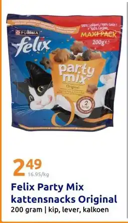 Action Felix Party Mix kattensnacks Original aanbieding