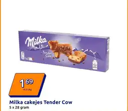 Action Milka cakejes Tender Cow aanbieding