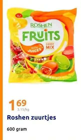 Action Roshen zuurtjes aanbieding