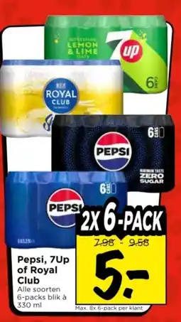 Vomar Voordeelmarkt Pepsi, 7Up of Royal Club aanbieding