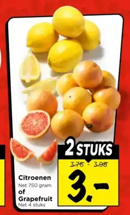 Vomar Voordeelmarkt Citroenen of Grapefruit aanbieding