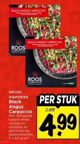 Vomar Voordeelmarkt Black Angus Carpaccio aanbieding