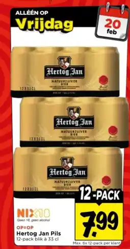 Vomar Voordeelmarkt Hertog Jan Pils aanbieding