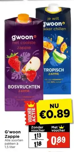 Vomar Voordeelmarkt G'woon Zappie aanbieding
