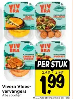 Vomar Voordeelmarkt Vivera Vlees vervangers aanbieding