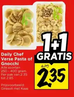 Vomar Voordeelmarkt Daily Chef Verse Pasta of Gnocchi aanbieding