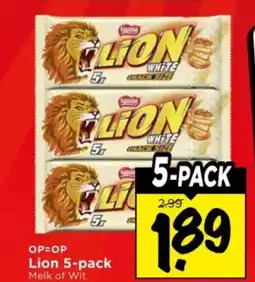 Vomar Voordeelmarkt Lion 5-pack aanbieding