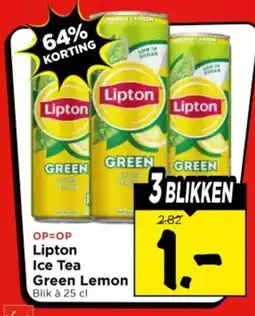 Vomar Voordeelmarkt Lipton Ice Tea Green Lemon aanbieding