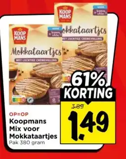 Vomar Voordeelmarkt Koopmans Mix voor Mokkataartjes aanbieding