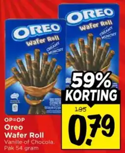 Vomar Voordeelmarkt Oreo Wafer Roll aanbieding