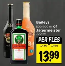 Vomar Voordeelmarkt Baileys of Jägermeister aanbieding