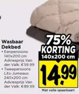 Vomar Voordeelmarkt Wasbaar Dekbed aanbieding
