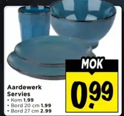 Vomar Voordeelmarkt Aardewerk Servies aanbieding