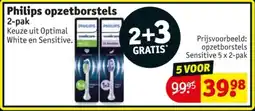 Kruidvat Philips opzetborstels 2 pak aanbieding
