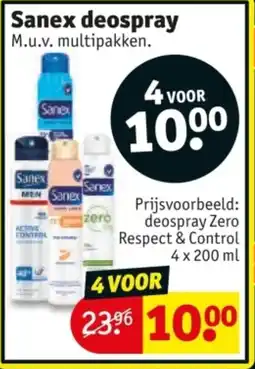 Kruidvat Sanex deospray aanbieding