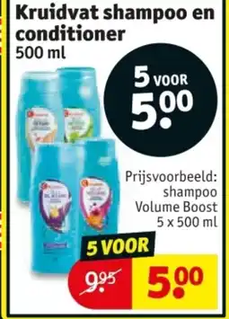 Kruidvat Kruidvat shampoo en conditioner aanbieding