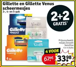 Kruidvat Gillette en Gillette Venus scheermesjes aanbieding