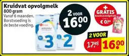 Kruidvat Kruidvat opvolgmelk aanbieding