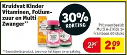 Kruidvat Kruidvat Kinder Vitaminen, Folium zuur en Multi Zwanger aanbieding