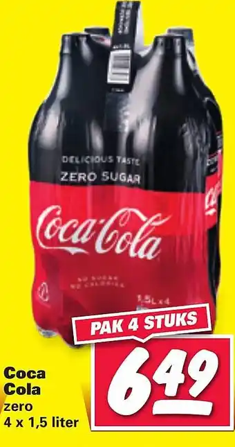 Nettorama Coca Cola zero 1.5 liter aanbieding