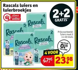 Kruidvat Rascals luiers en luierbroekjes aanbieding