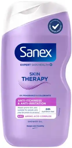 De Online Drogist Sanex Skin Therapy Anti-Jeuk & Irritatie Douche Olie aanbieding