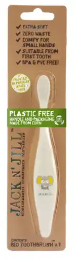 De Online Drogist Jack n' Jill Plastic Free Kinder Tandenborstel aanbieding