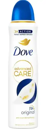 De Online Drogist Dove Advanced Care Original Deospray aanbieding