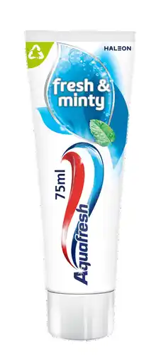 De Online Drogist Aquafresh Fresh & Minty Tandpasta - Voor gezonde tanden aanbieding