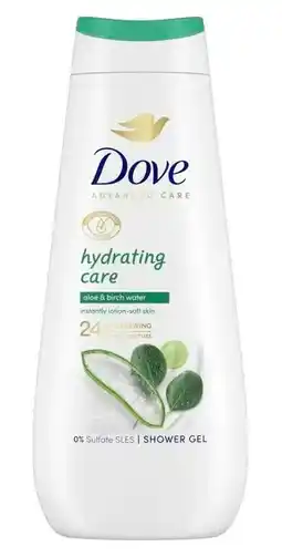 De Online Drogist Dove Hydrating Care Shower Gel aanbieding