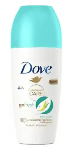 De Online Drogist Dove Advanced Care Go Fresh Pear & Aloë Vera Deodorant Roll-On aanbieding