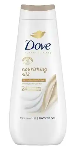 De Online Drogist Dove Nourishing Silk Shower Gel aanbieding