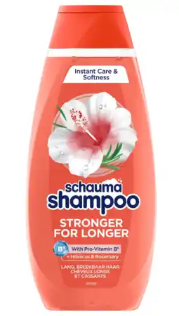 De Online Drogist Schauma Shampoo Stronger Longer Lang Breekbaar Haar 400ML aanbieding