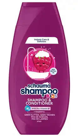 De Online Drogist Schauma Shampoo & Conditioner Kids Framboos 250ML aanbieding