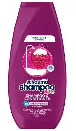De Online Drogist Schauma Shampoo & Conditioner Kids Framboos 250ML aanbieding