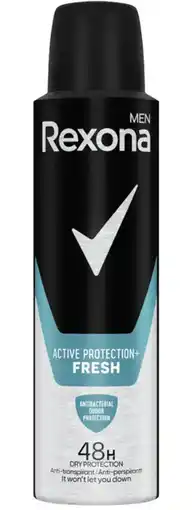 De Online Drogist Rexona Men Active Protection+ Fresh Deospray 150ML aanbieding