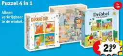 Kruidvat Puzzel 4 in 1 aanbieding