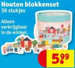 Kruidvat Houten blokkenset aanbieding