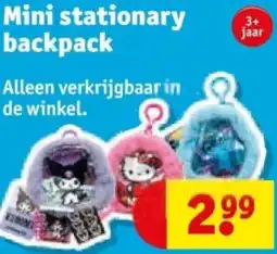 Kruidvat Mini stationary backpack aanbieding