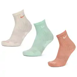 Foot Locker Nike Everyday Cushioned Crew 3 Pack Sokken Unisex - Groen - Maat 42 - 46 aanbieding