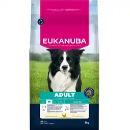 Zooplus 3kg Eukanuba Premium Nutrition Adult Medium Breed Kip Hondenvoer droog aanbieding