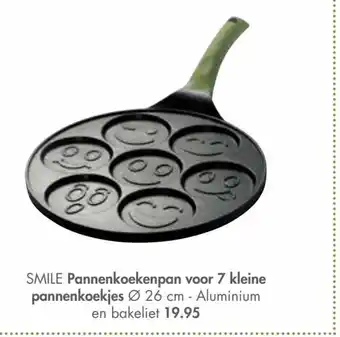 Casa Smile pannenkoekenpan voor 7 kleine pannenkoekjes 26cm aanbieding