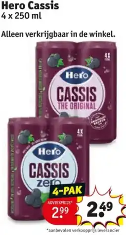 Kruidvat Hero Cassis aanbieding