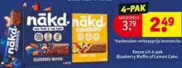 Kruidvat Keuze uit 4-pak Blueberry Muffin of Lemon Cake. aanbieding