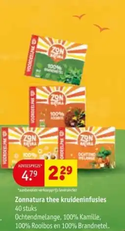 Kruidvat Zonnatura thee kruideninfusies aanbieding